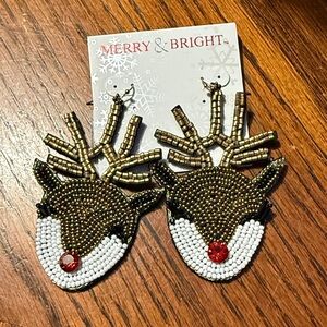 Merry & Bright Reindeer earrings